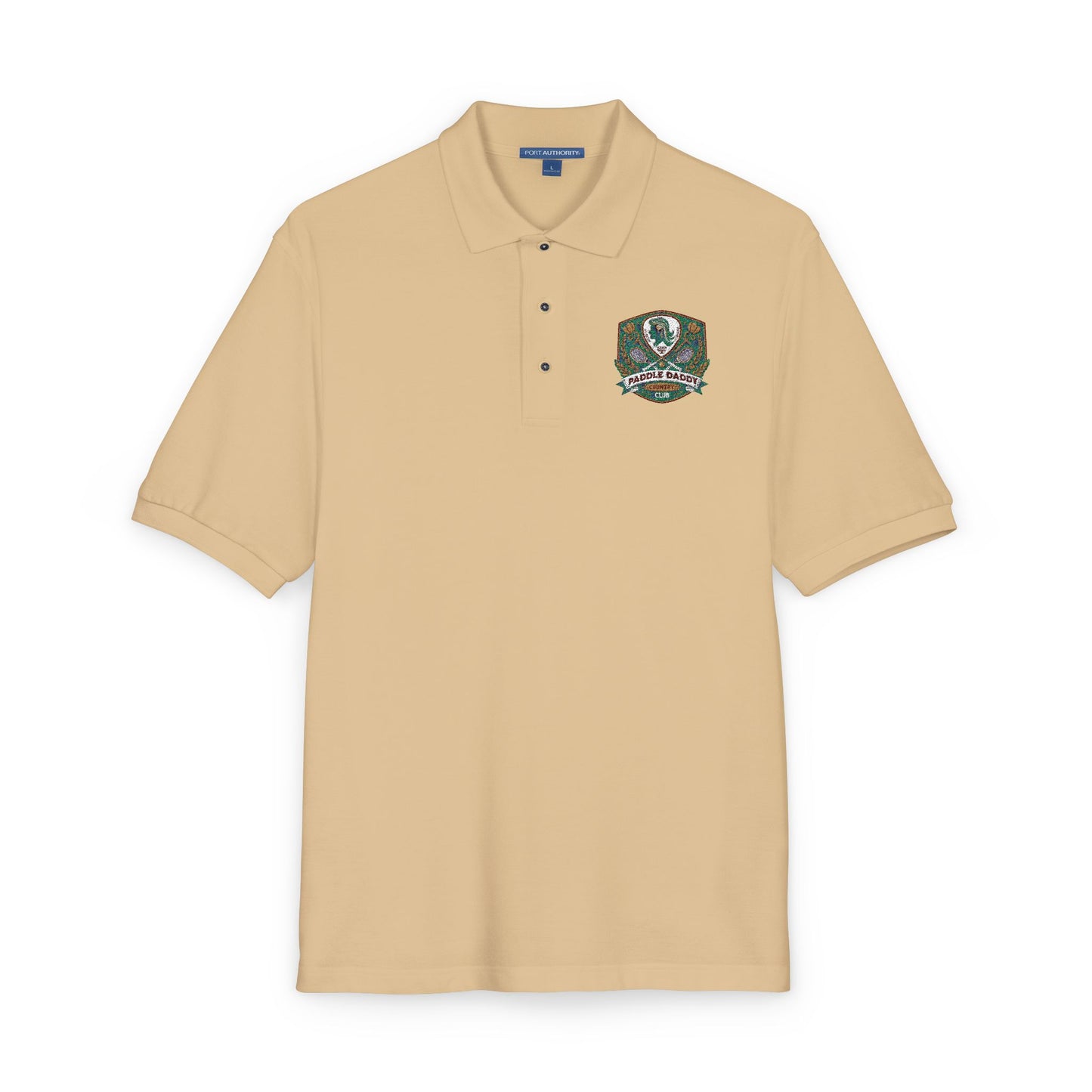 Paddle Daddy Country Club Polo  Embroidered Unisex Elegance for the Ironically Elite