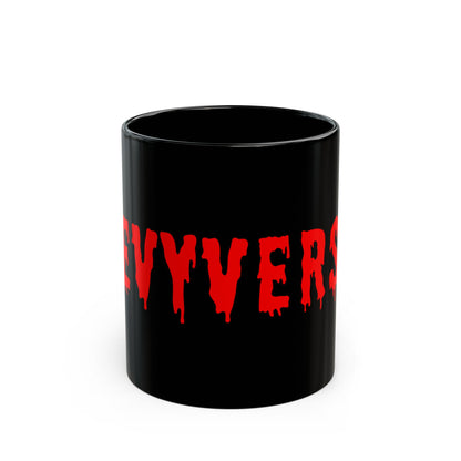 The "LevyVerse" 11 Oz Black Glossed Ceramic Mug #boblevy