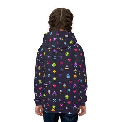Alien Arcade Children's Hoodie (AOP)
