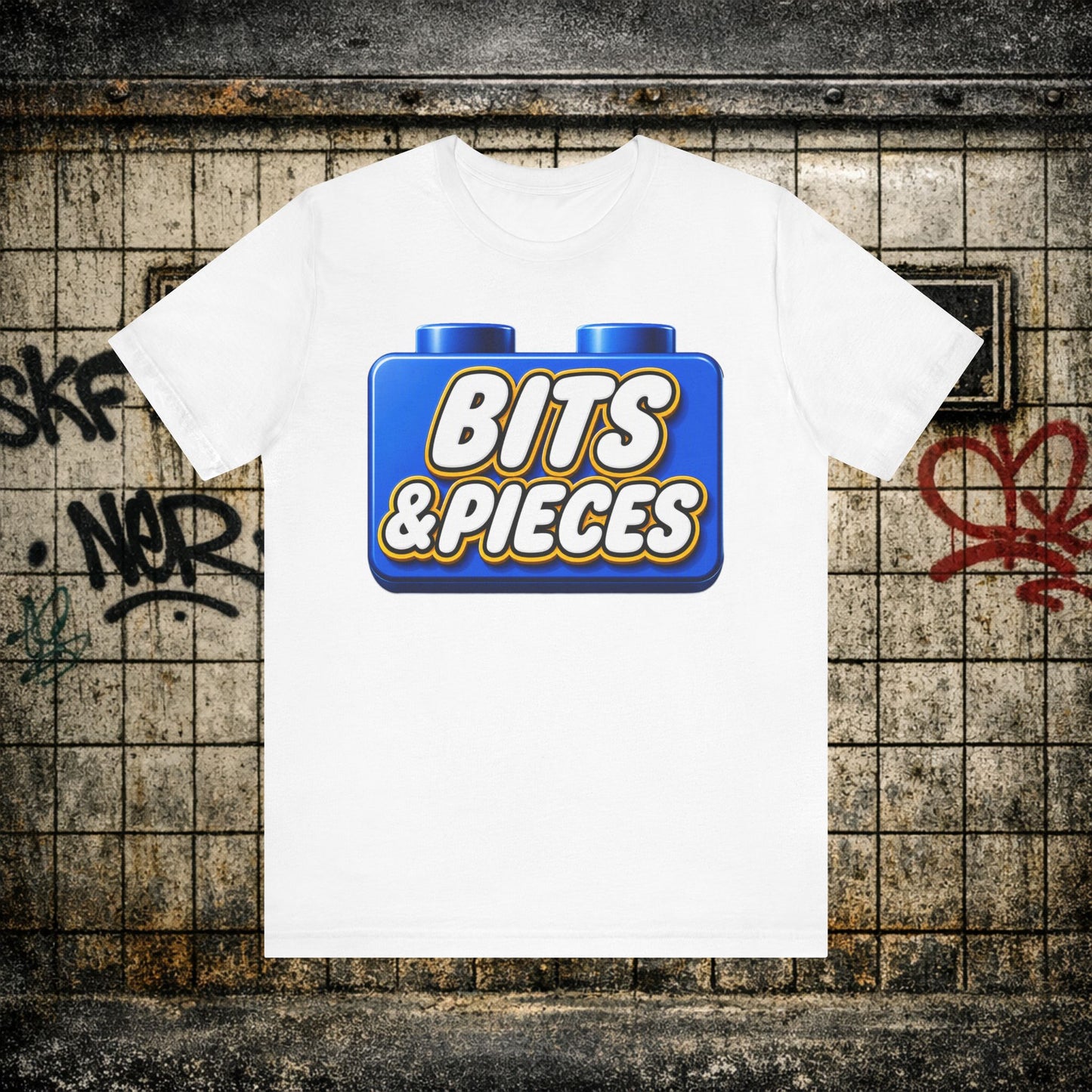 Bits & Pieces Graphic Tee One Size Fits All… Jokes?”