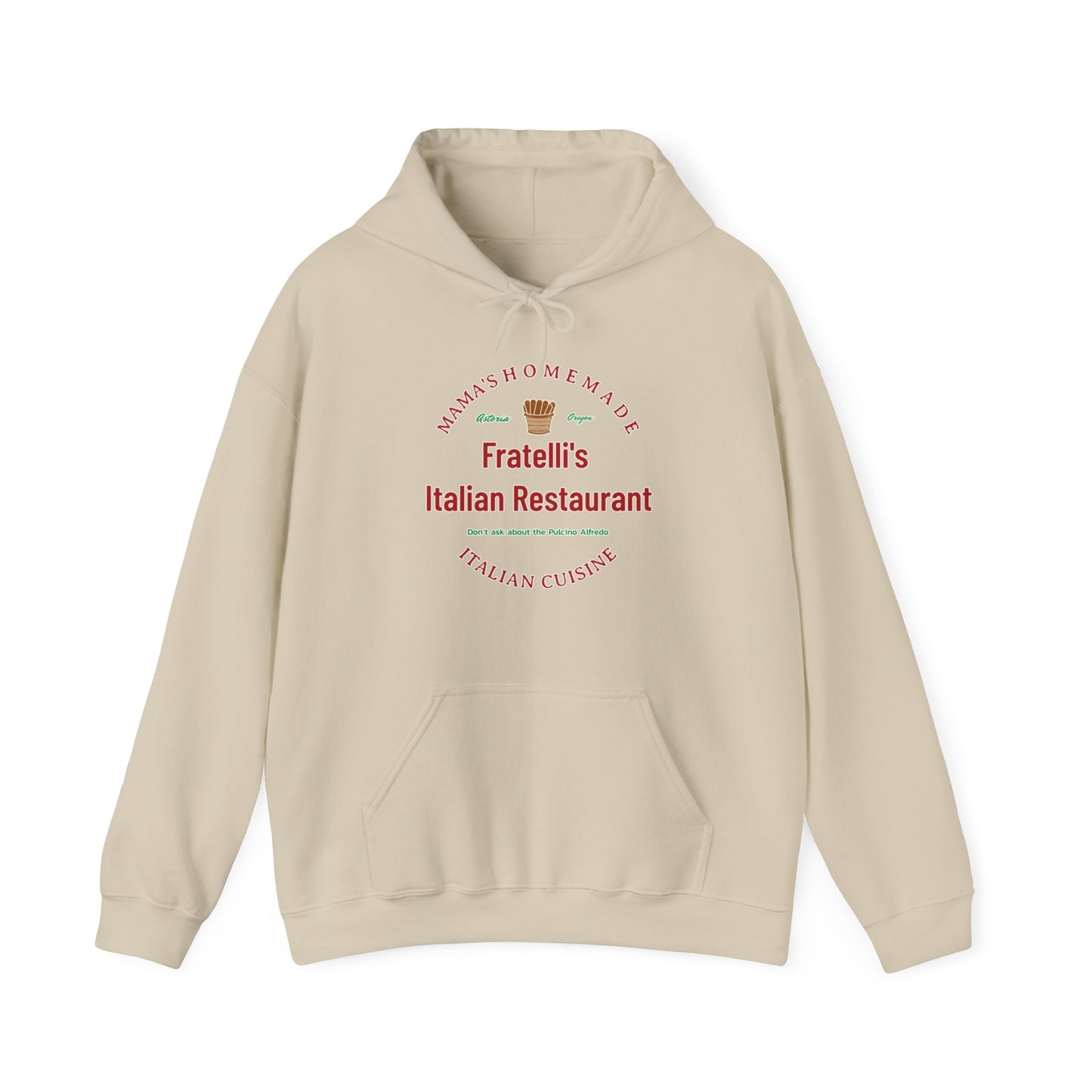 Fratelli's Italian Restaurant Unisex Heavy Blend™ Hooded Sweatshirt Fratelli's Goonies, Quest Attire, Fashion Comedy, Pirate's Pasta-Lover