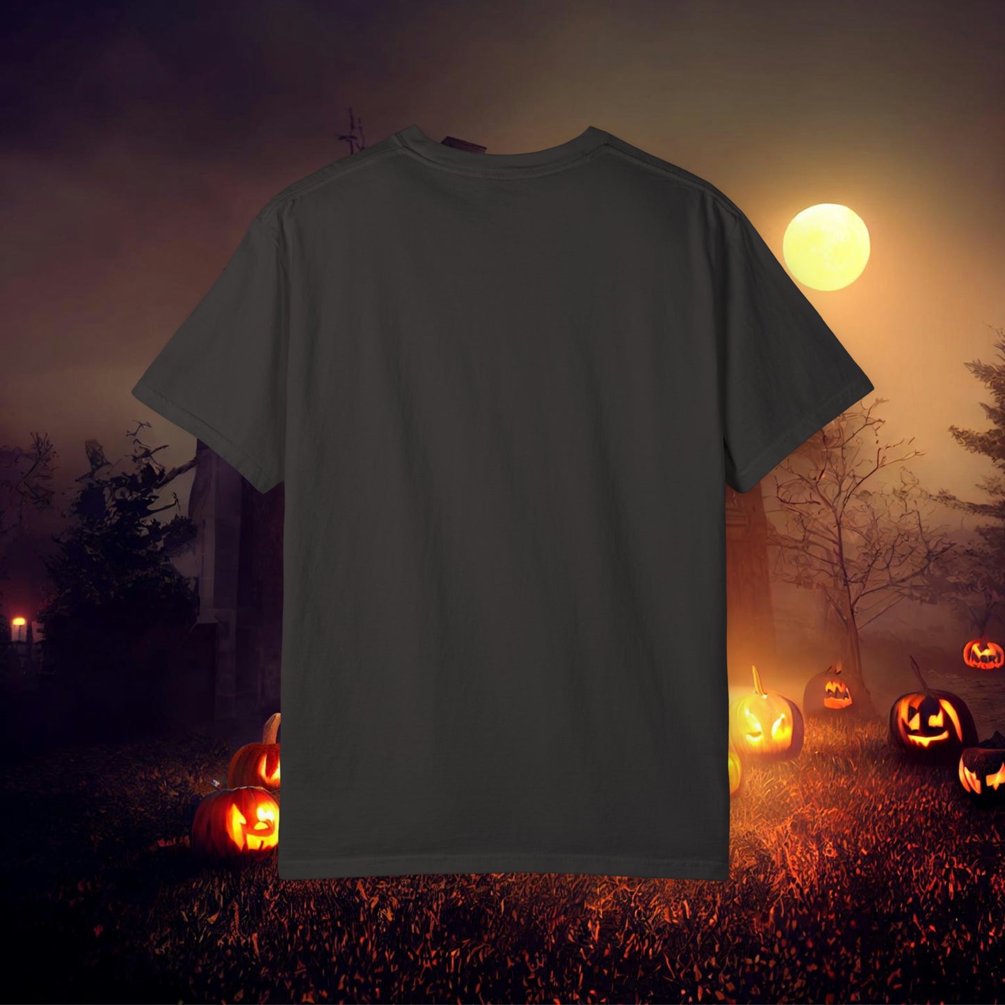 Just a Haunt Mess Retro Halloween Unisex Garment-Dyed T-shirt Gifts for Her Gifts for him