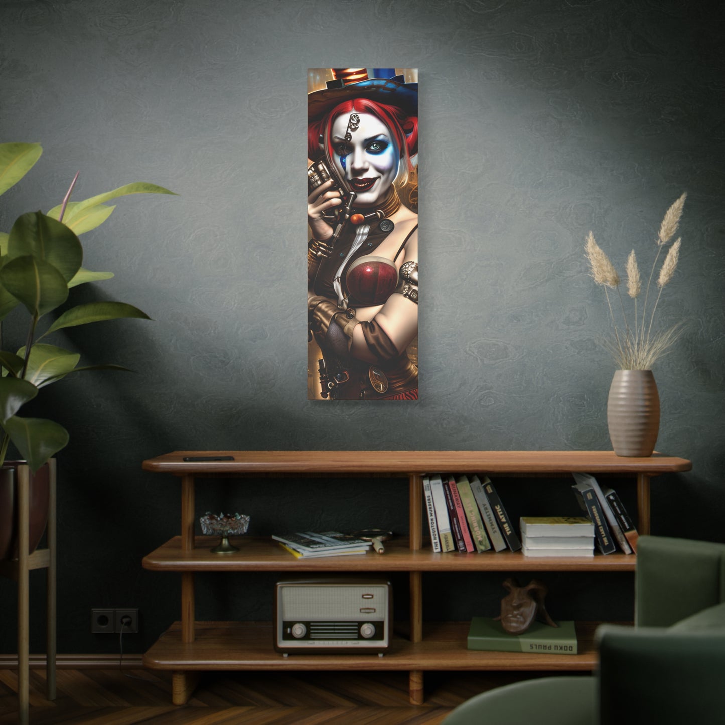 Hyper Realistic Steampunk Harley Quinn Matte Canvas, Stretched, 1.25"