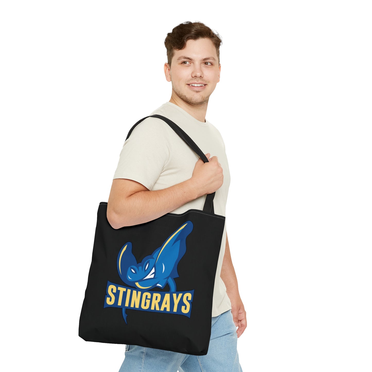 CUSTOM Name, CUSTOM LOGO All Over Print School Spirit Tote Bag - Show Your Pride with Every Carry