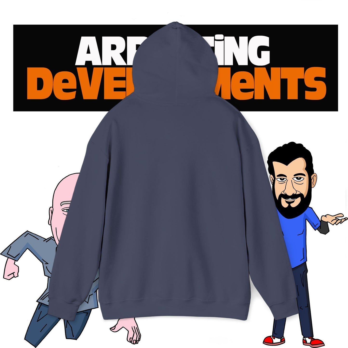Arresting Developments Chaos Embroidered Hoodie – Official Podcast Merch for True Crime & Dabbleverse Fans Unisex Heavy Blend™ Hooded Sweatshirt