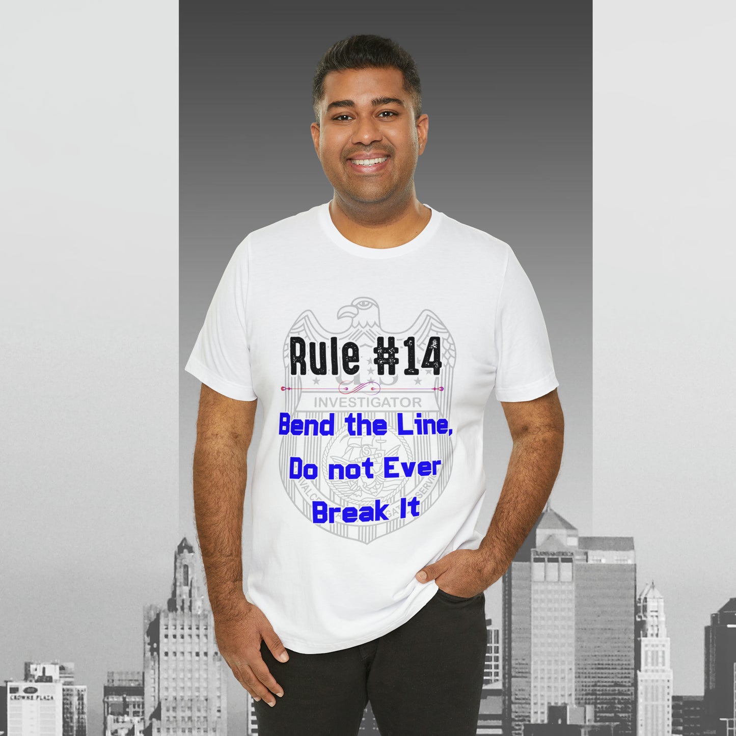 Rules of Gibbs #14 Bend the Line, Do not Break the Line Unisex Jersey Short Sleeve Tee