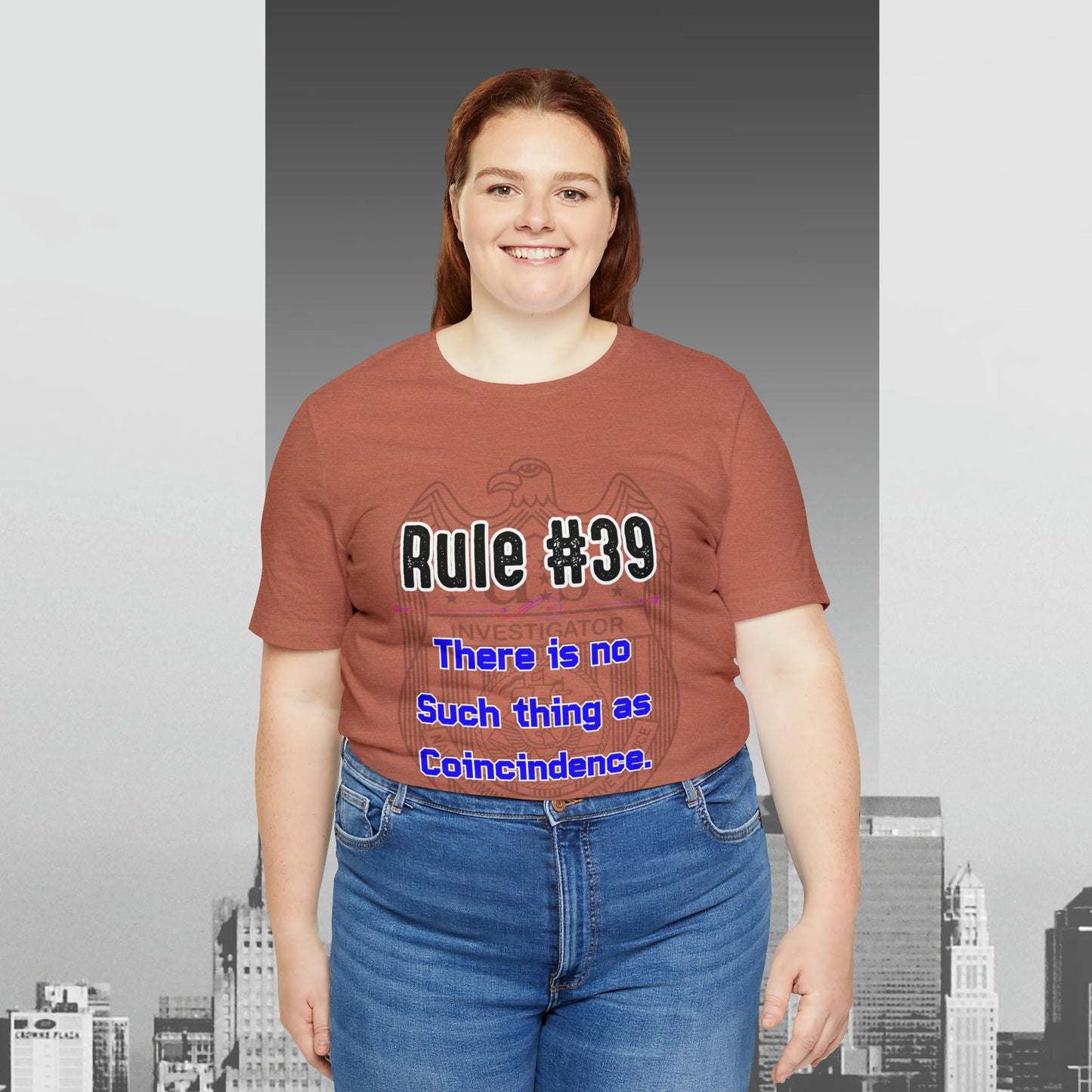 Rules of Gibbs #39 There is no such thing as a Coincidence Unisex Jersey Short Sleeve Tee