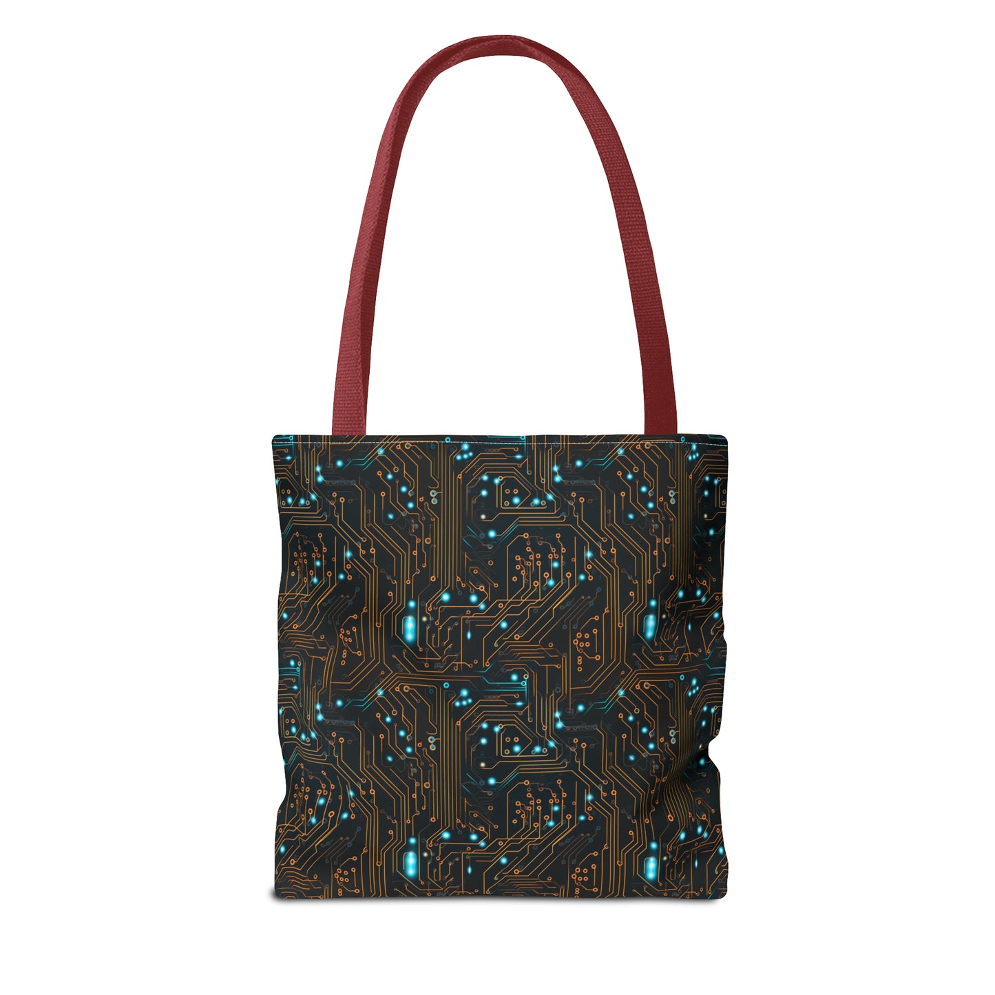 Golden Circuit Board AOP Tote Bag