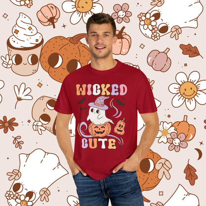 Wicked Cute Retro Groovy Halloween Unisex Garment-Dyed T-shirt Gifts for Him Gifts for her