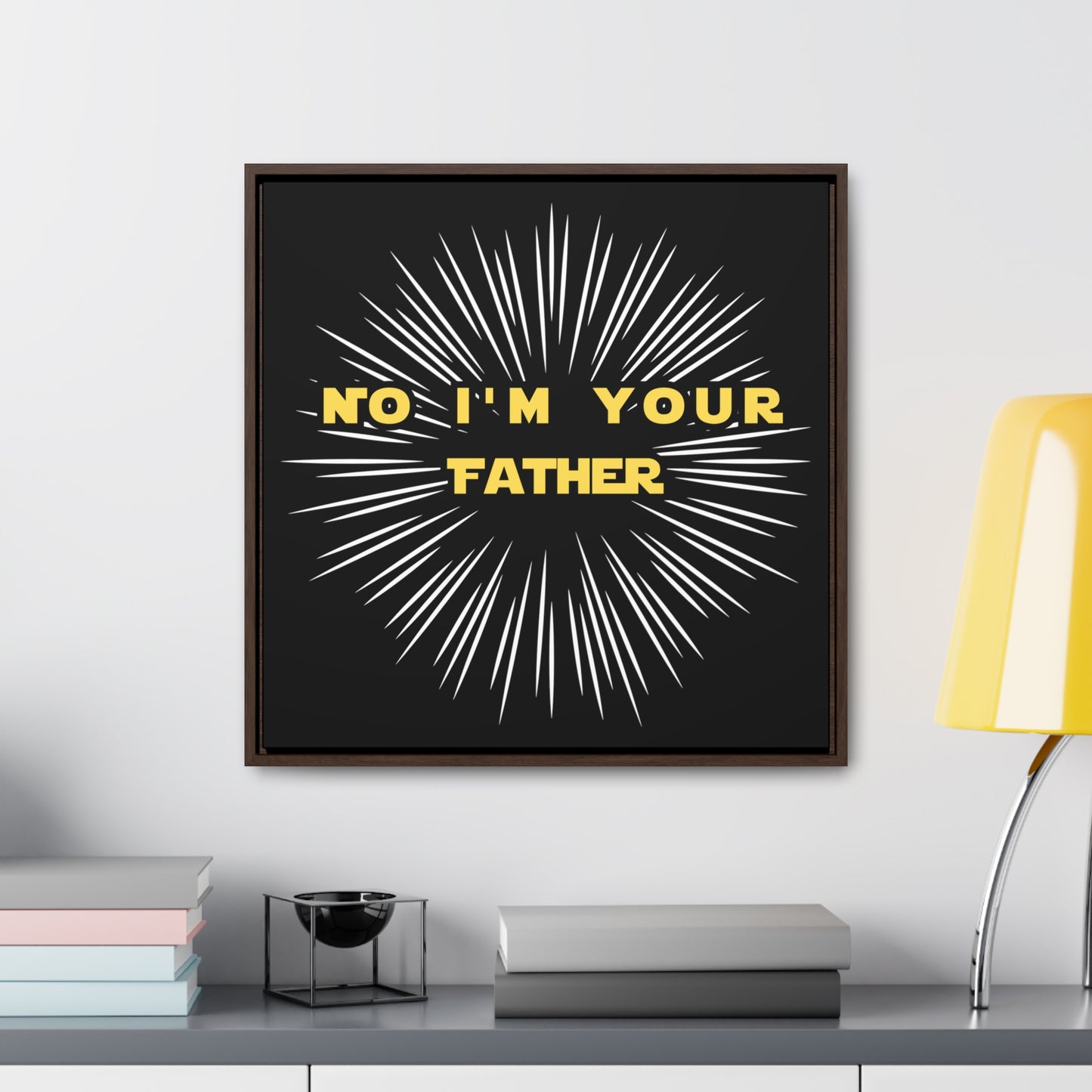 Star Wars Inspired No I'm Your Father Gallery Canvas Wraps, Square Frame