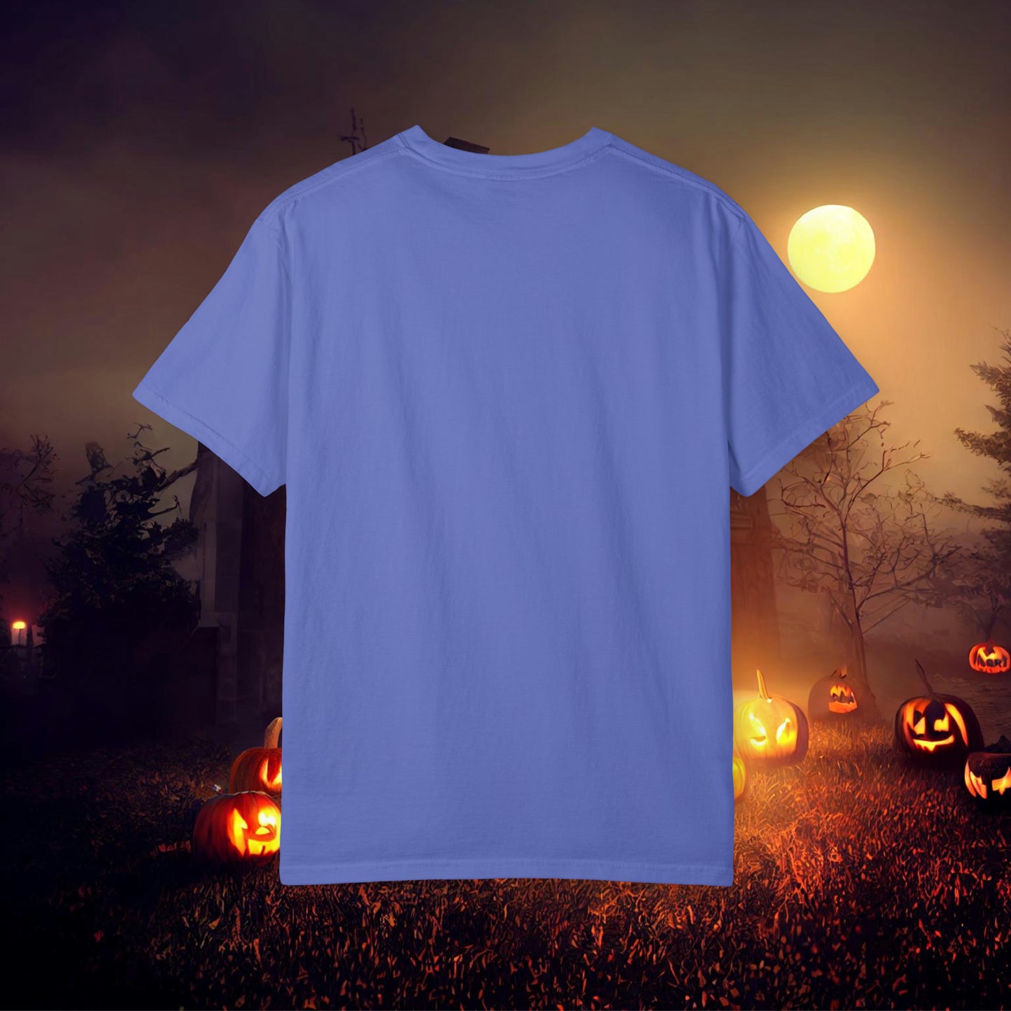 Just a Haunt Mess Retro Halloween Unisex Garment-Dyed T-shirt Gifts for Her Gifts for him