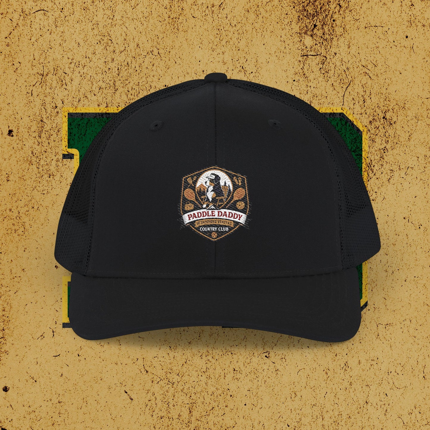 Paddle Daddy Snapback – Chloe-Stamped Club Lid Rustic Embroidered Snapback Trucker Cap, Outdoor Adventure Hat, Camping Gift, Fishing Gear, Unisex Cap