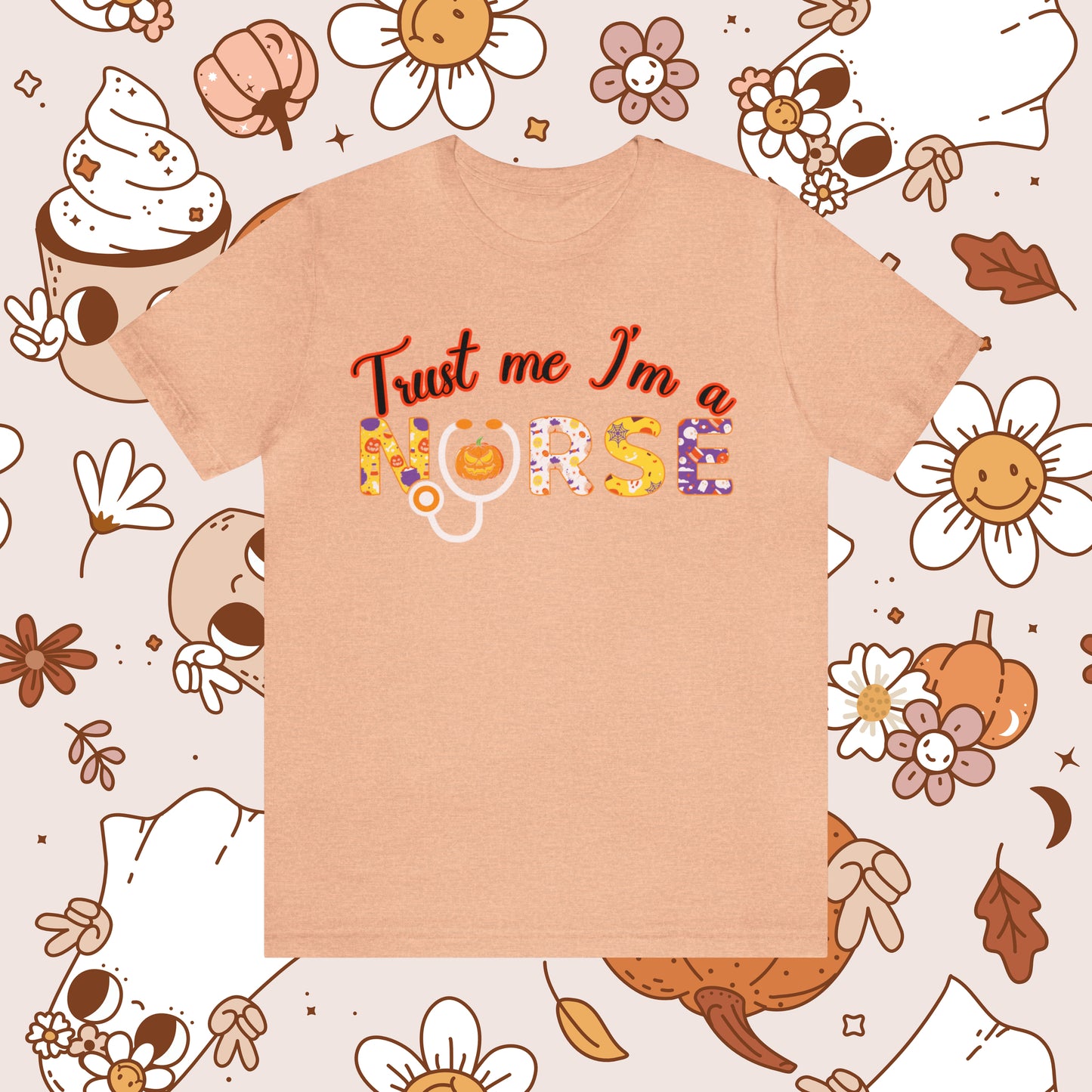 Trust me I'm a Nurse Halloween Retro Unisex Jersey Short Sleeve Tee