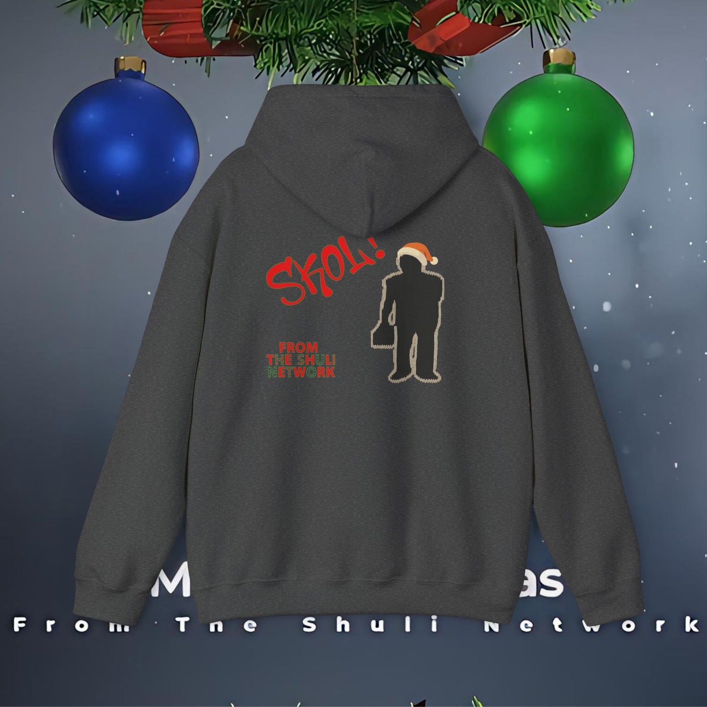 Merry Sessmas Hoodie – Festive "Skol" Holiday Graphic Sweatshirt
