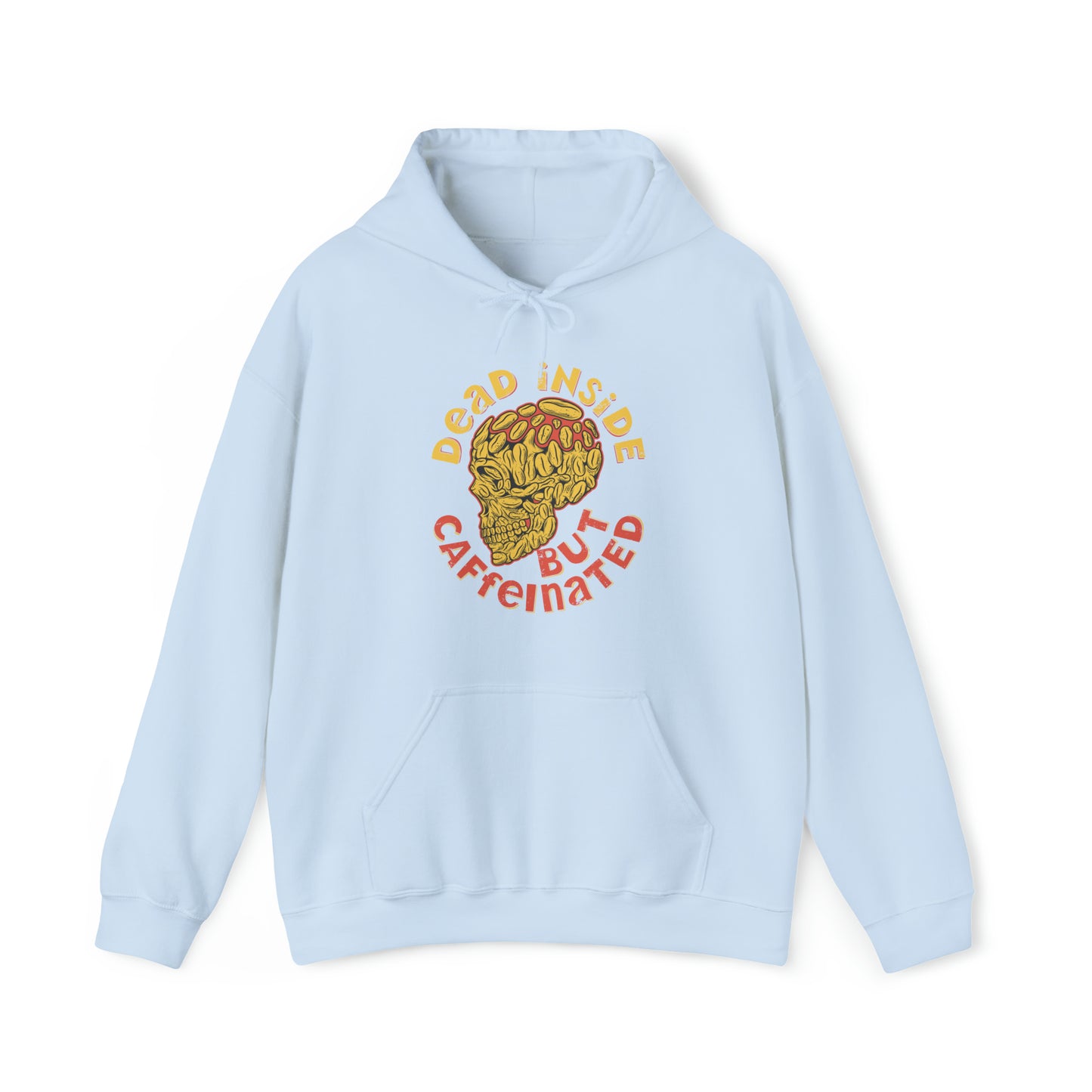 Dead Inside But Caffeinated Unisex Heavy Blend™ Hooded Sweatshirt