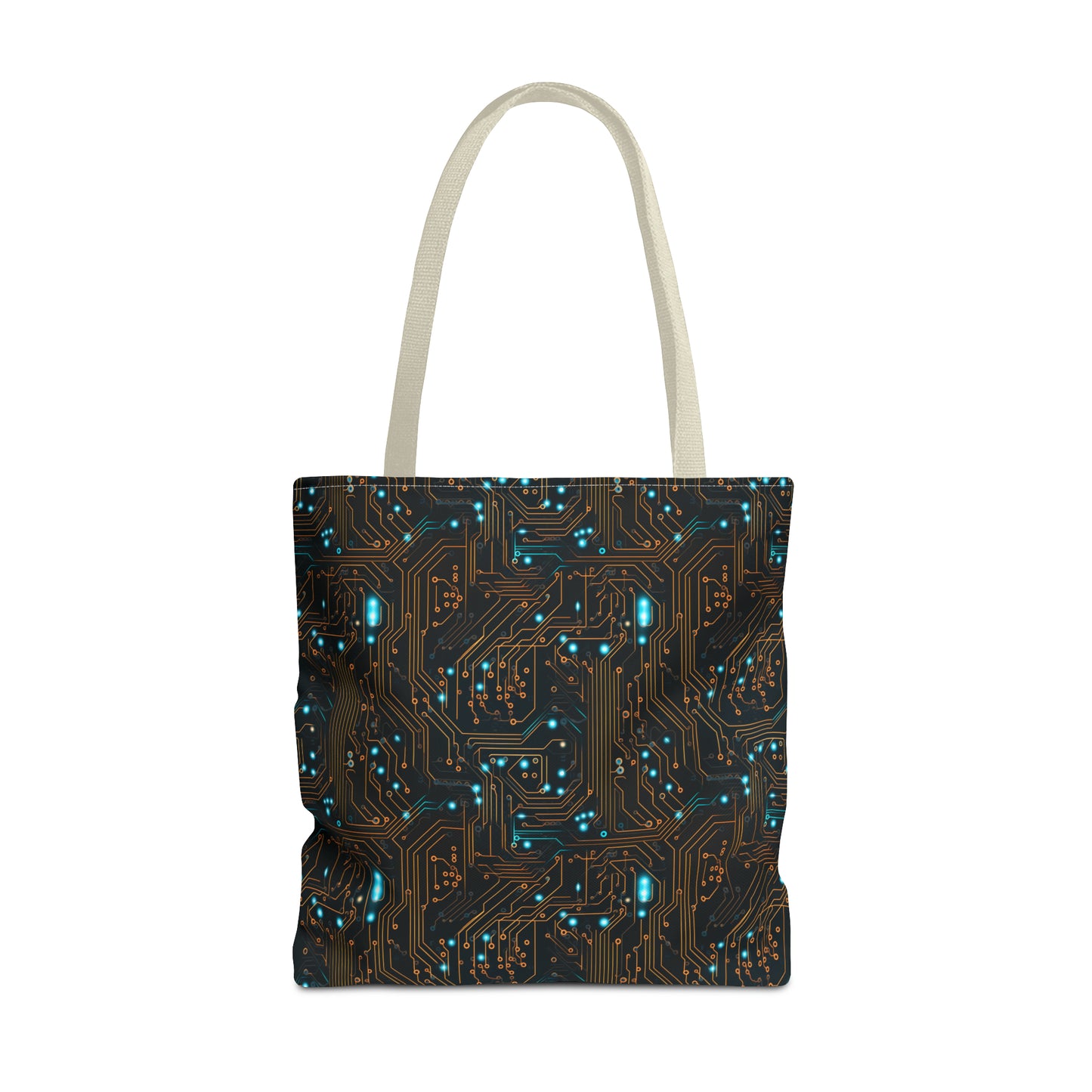 Golden Circuit Board AOP Tote Bag