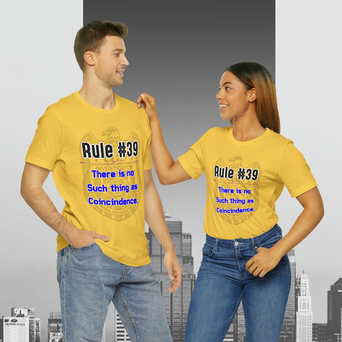 Rules of Gibbs #39 There is no such thing as a Coincidence Unisex Jersey Short Sleeve Tee