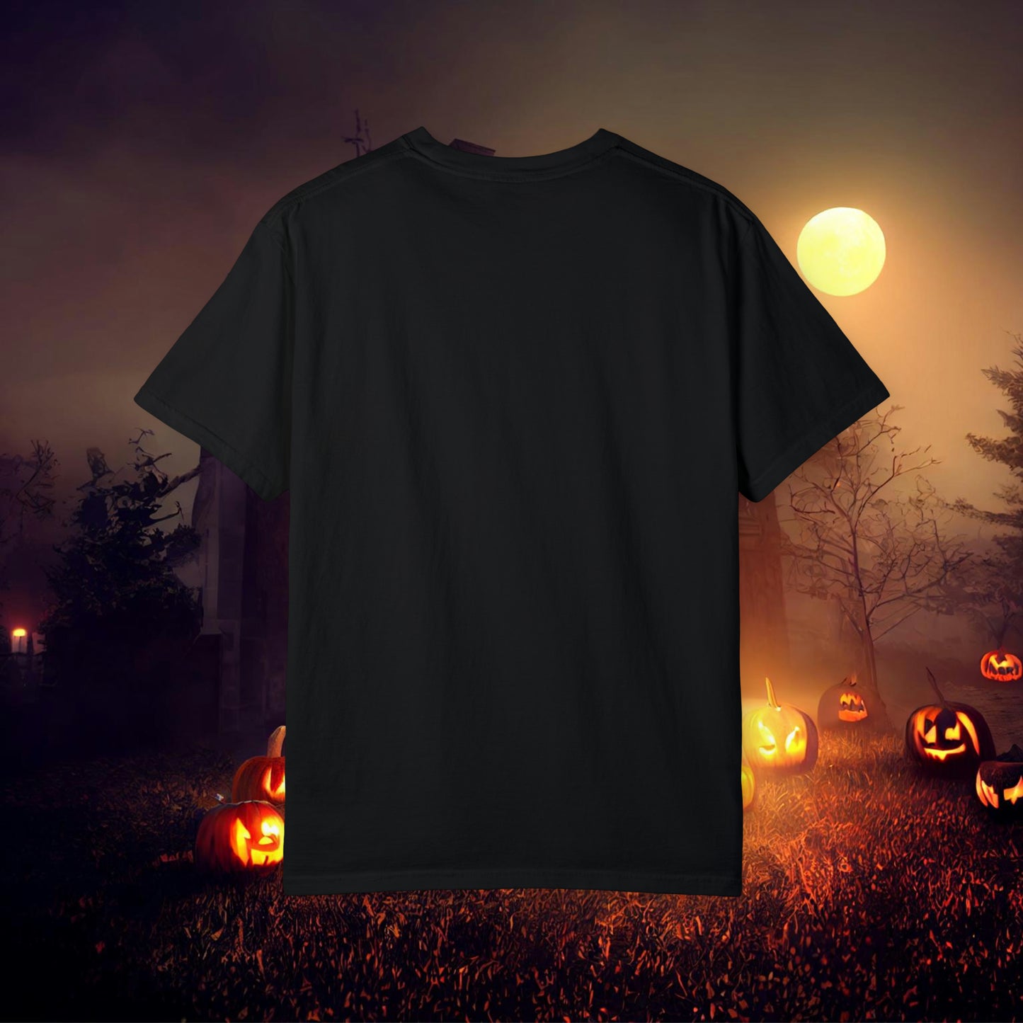 Just a Haunt Mess Retro Halloween Unisex Garment-Dyed T-shirt Gifts for Her Gifts for him