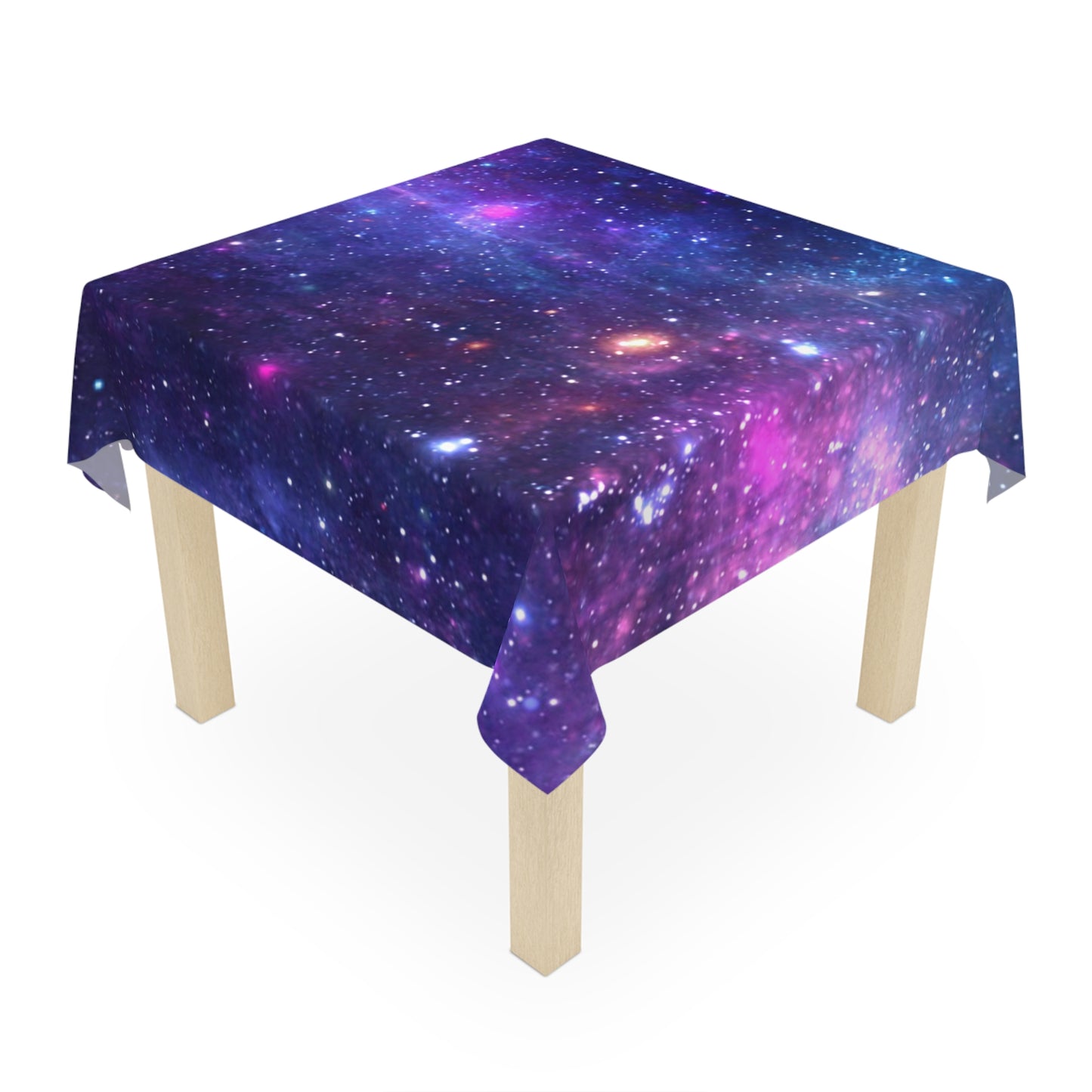 Purple Beyond the Stars Outer Space Out of this World Tablecloth