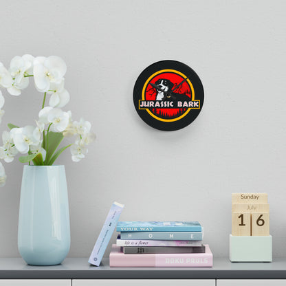 Jurassic Bark Bernese Mountain Dog Acrylic Wall Clock