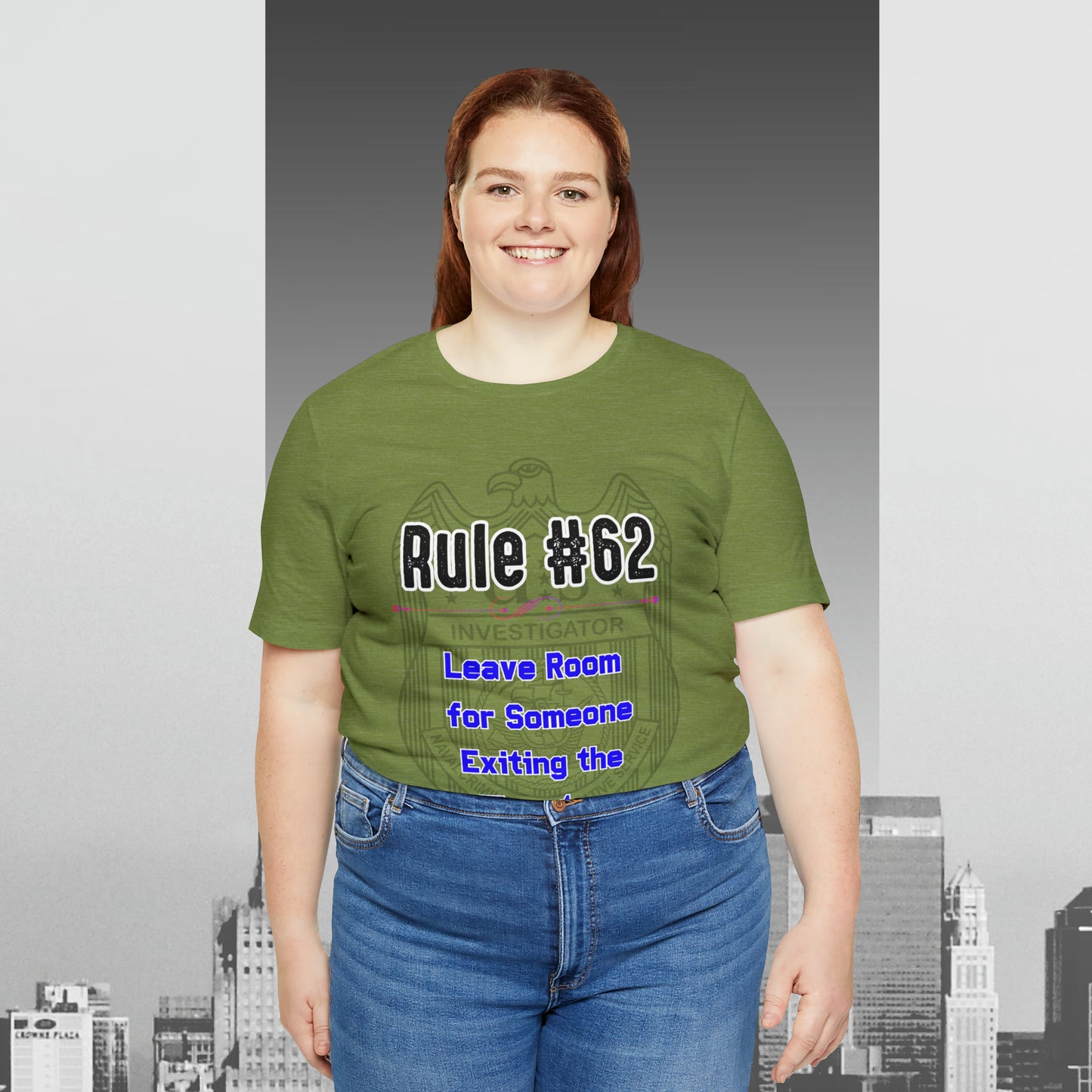 Rules of Gibbs #62 Leave Room for someone Exiting an Elevator Unisex Jersey Short Sleeve Tee