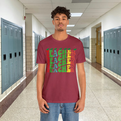 Colorful Teacher Unisex Jersey Short Sleeve Tee