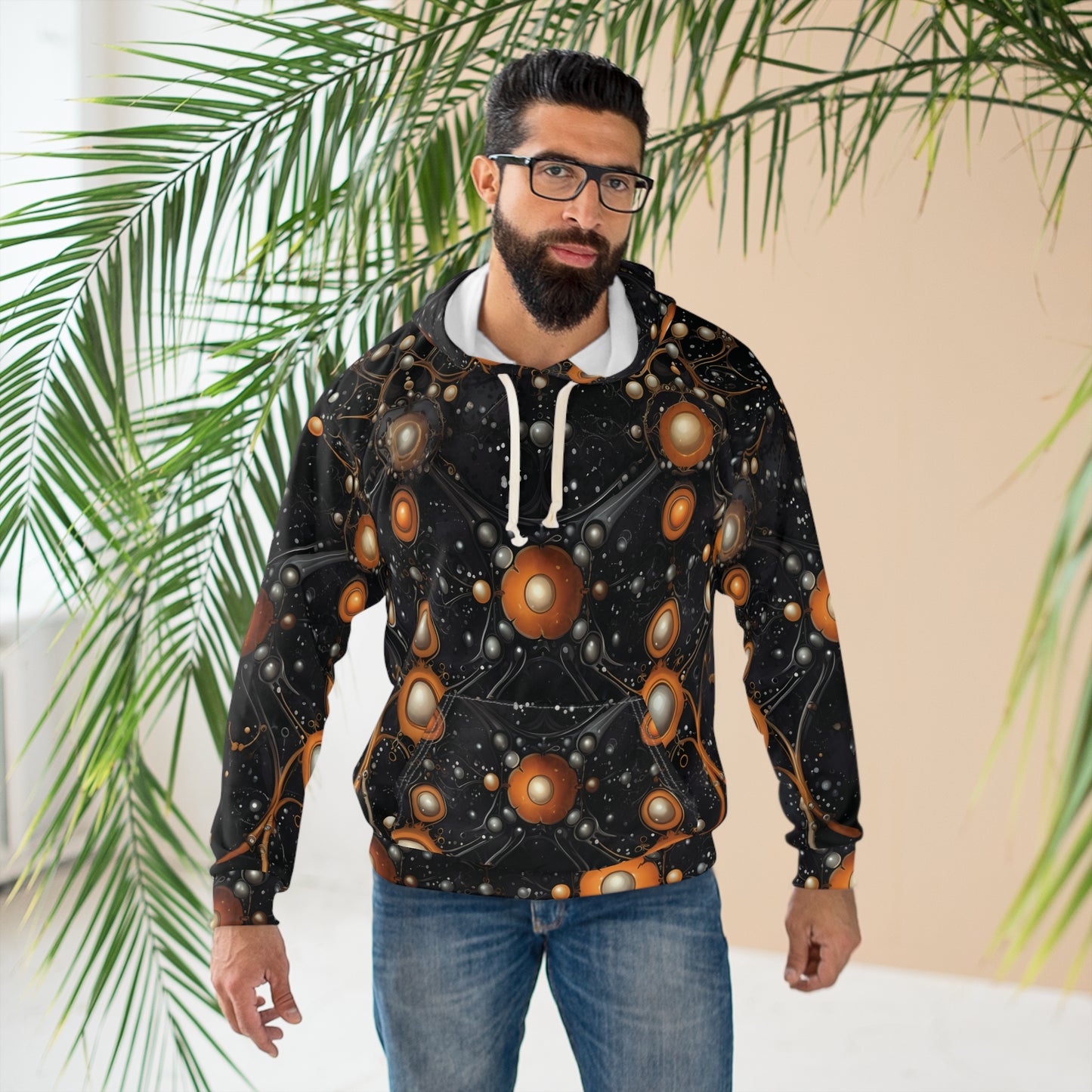 Halloween SteamPunk Unisex Pullover Hoodie (AOP)