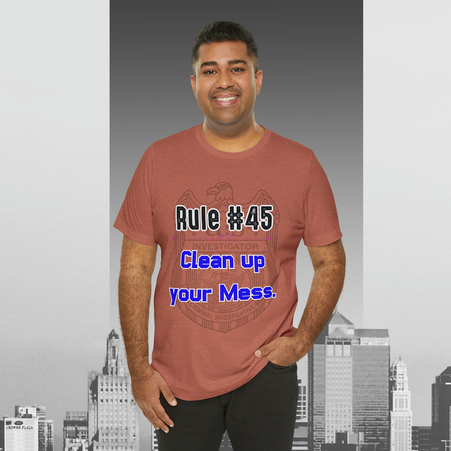 Rules of Gibbs #45 Clean up your Mess Unisex Jersey Short Sleeve Tee