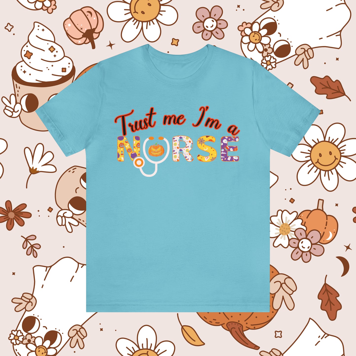 Trust me I'm a Nurse Halloween Retro Unisex Jersey Short Sleeve Tee