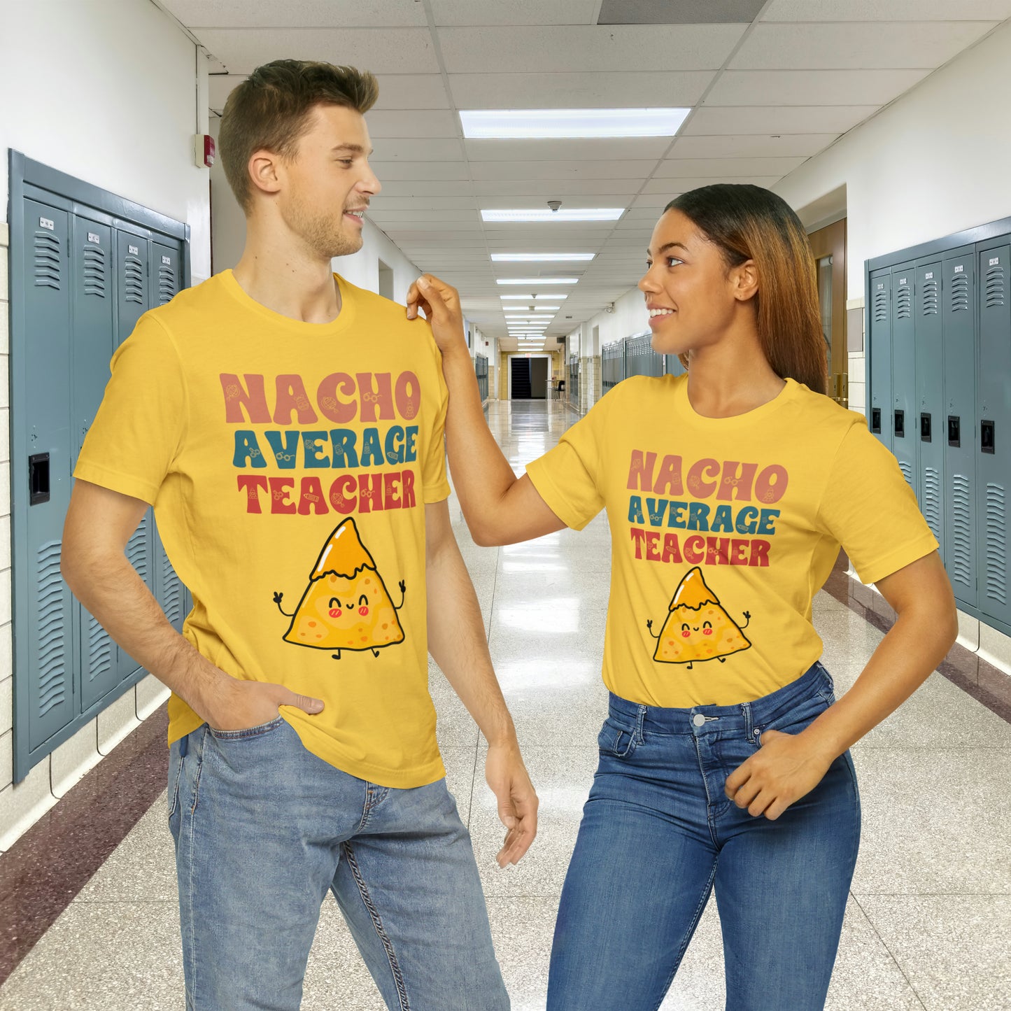 Nacho Average Teacher Back To School Unisex Jersey Short Sleeve Tee, Gifts for teachers, Gifts for Him, Gifts For Her,