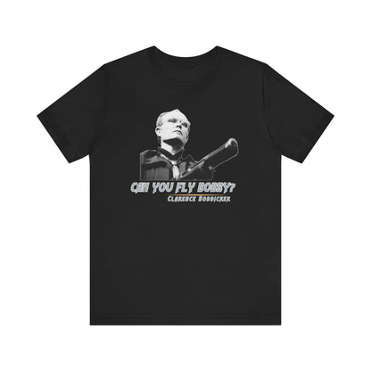 “Can You Fly, Bobby?” Retro RoboCop Tee Clarence Boddicker Quote Unisex Jersey Short Sleeve Tee