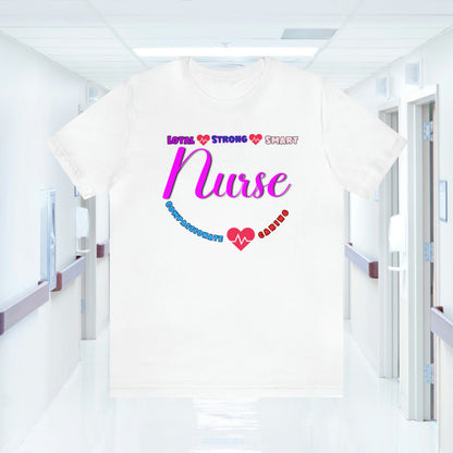 Comfy and Cozy Nurse Bella+Canvas 3001 Jersey T-Shirt: Perfect Gift for Nurses and Nursing Students, Soft Fabric, Various Sizes Available