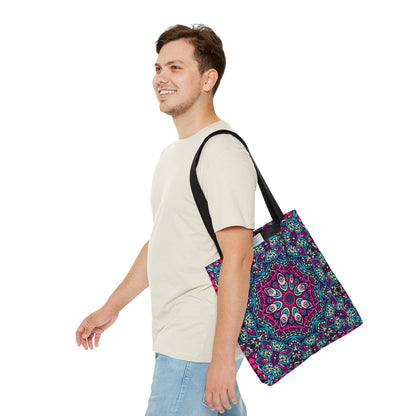 Purple Boho Vibes Tote Bag - AOP Design for Stylish Carrying