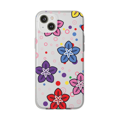Retro Colorful Flowers Flexi Cases for IPhone and Samsung