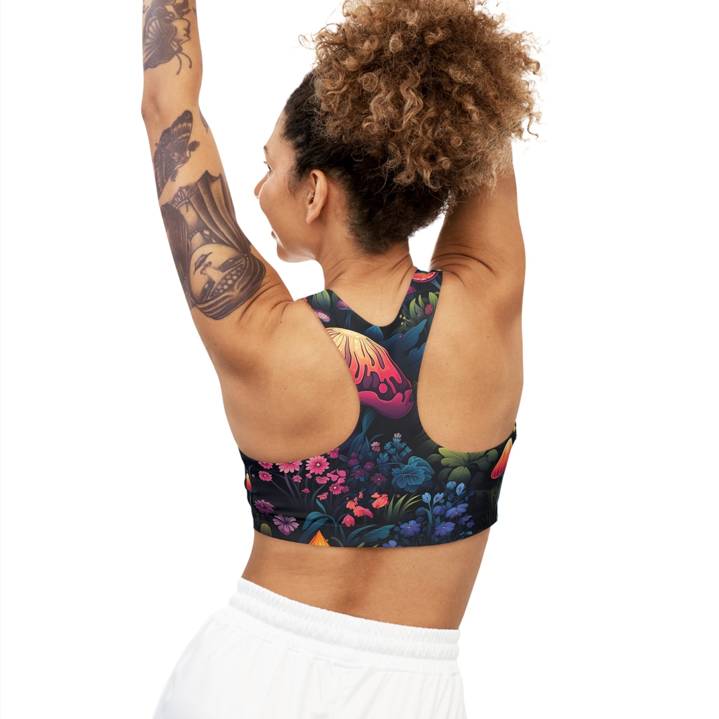 Fairy Tale Magical Forest Seamless Sports Bra (AOP)