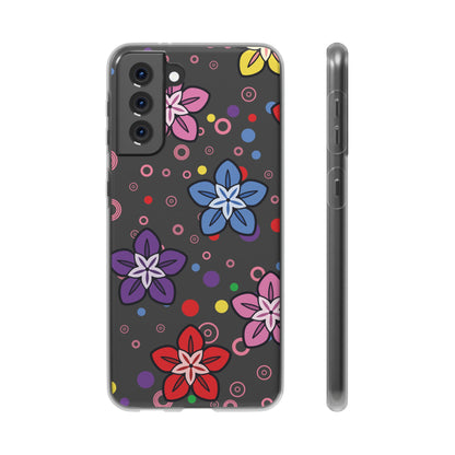 Retro Colorful Flowers Flexi Cases for IPhone and Samsung