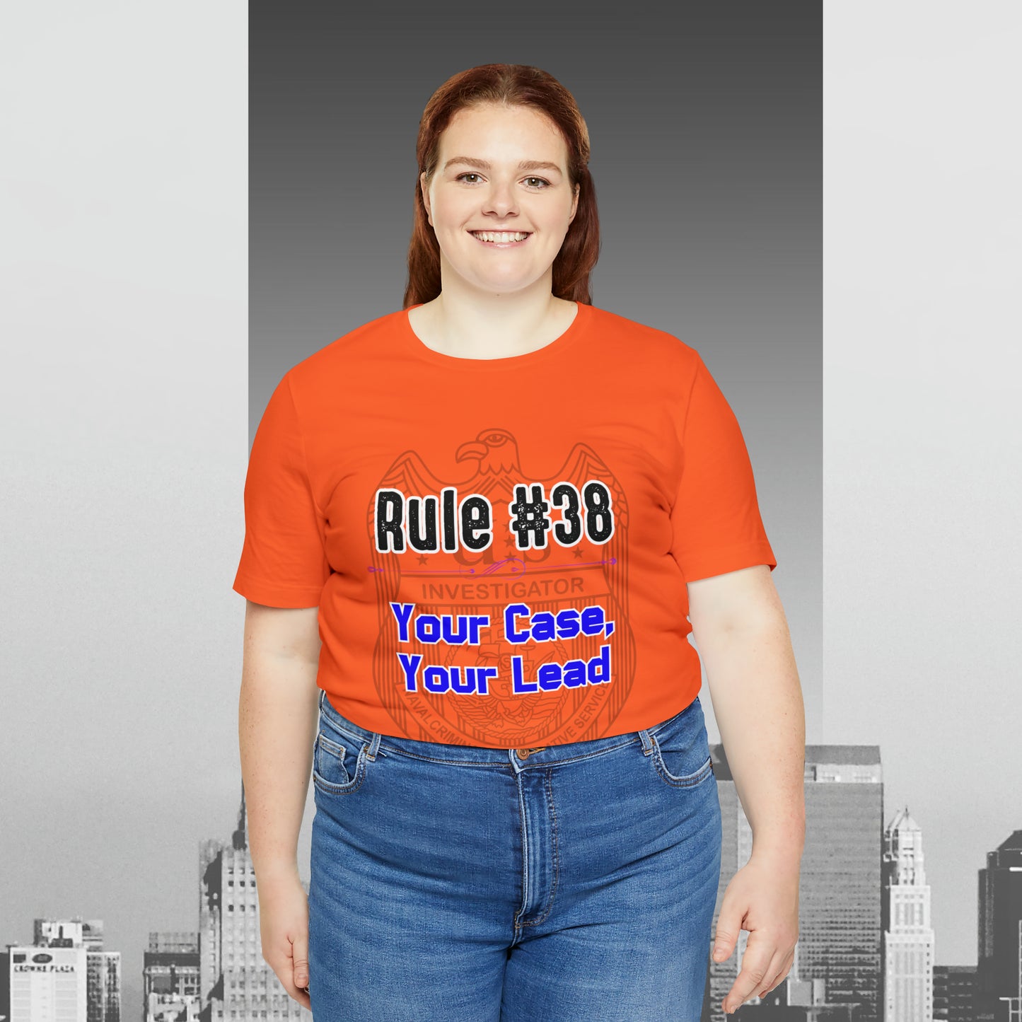 Rules of Gibbs #38 Your Case, Your Lead Unisex Jersey Short Sleeve Tee