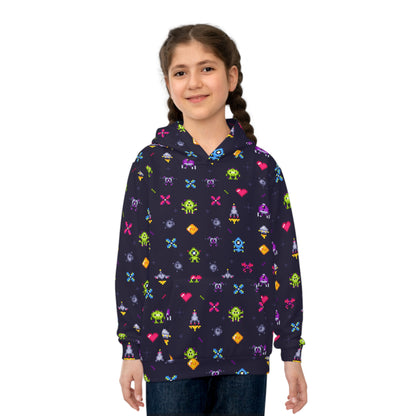 Alien Arcade Children's Hoodie (AOP)