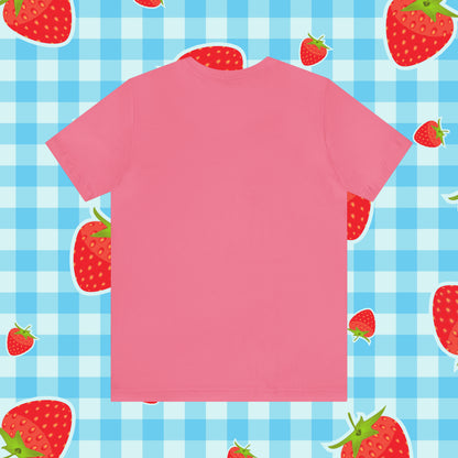 Sarcastic Elegance: Vintage Pink Pinup Girl "Sugar and Spice" on a Bella+Canva 3001 Unisex Jersey T-Shirt - A Must-Have Gift for her
