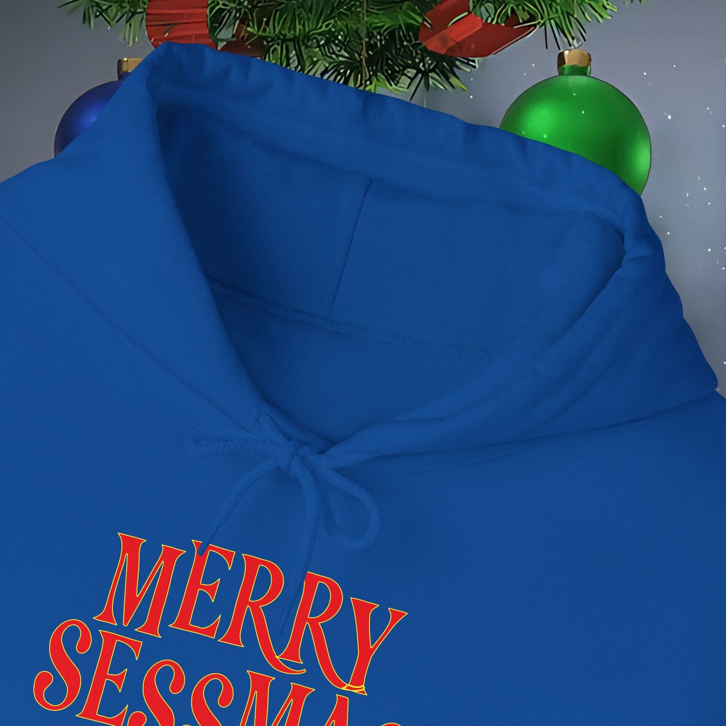 Merry Sessmas Hoodie – Festive "Skol" Holiday Graphic Sweatshirt