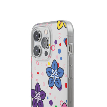 Retro Colorful Flowers Flexi Cases for IPhone and Samsung