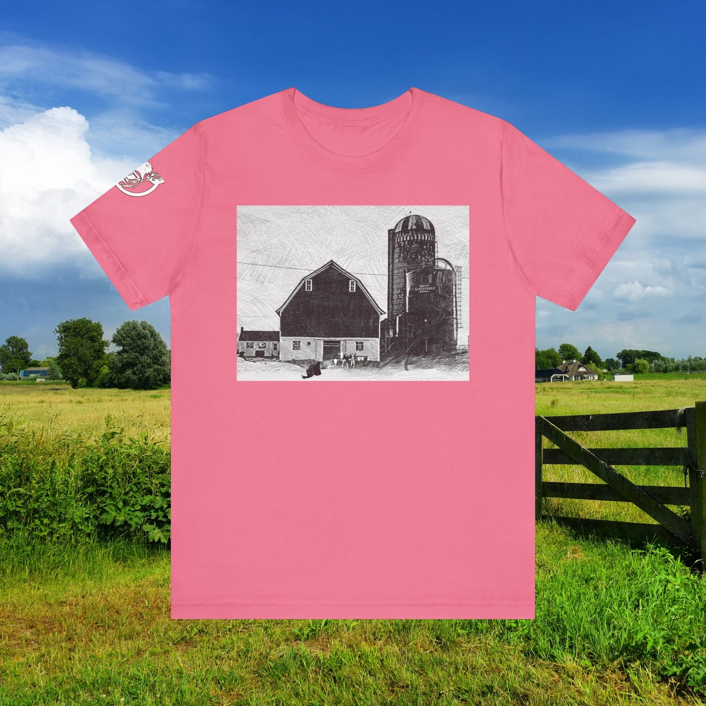 Registered Red & White Holstein Unisex Tee - Farm-Themed Apparel for Animal Lovers