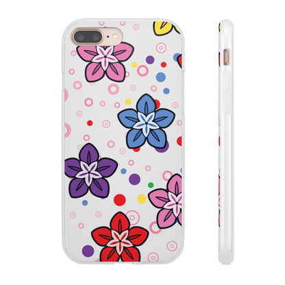 Retro Colorful Flowers Flexi Cases for IPhone and Samsung