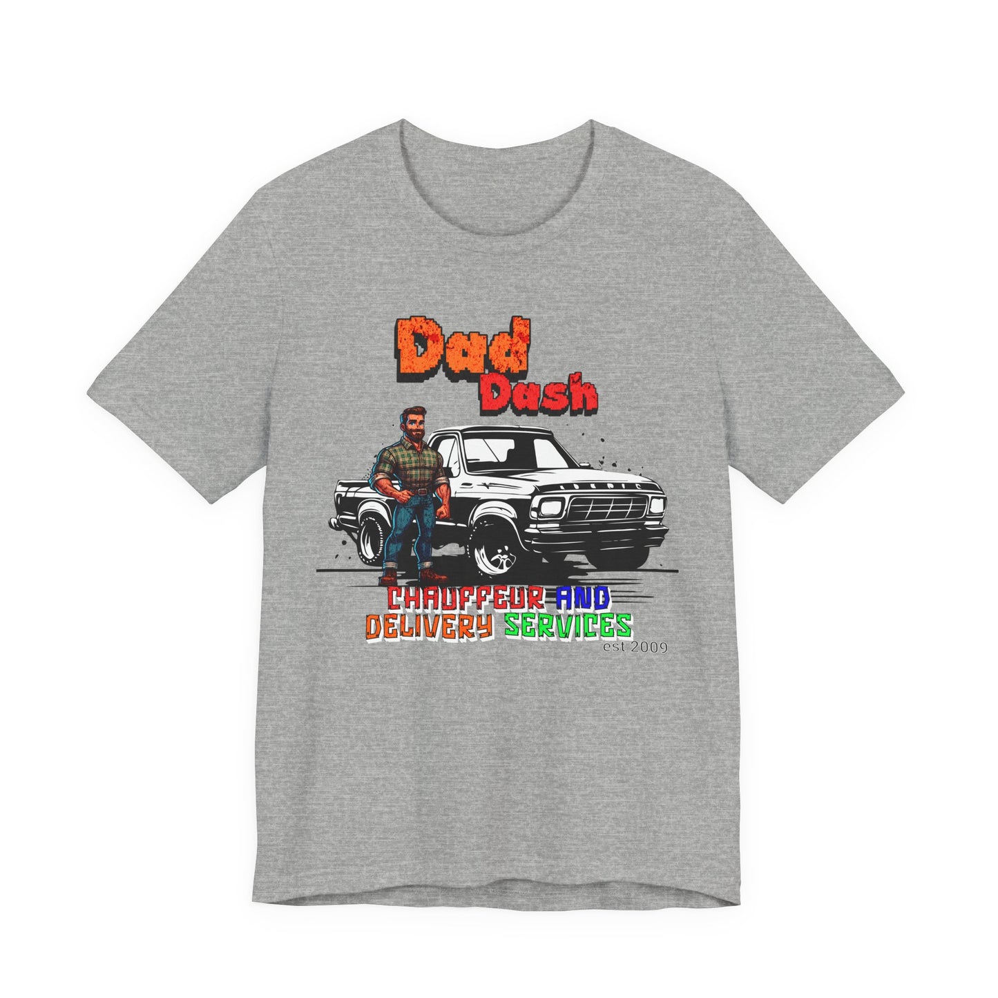 Dad Dash T-Shirt, Unisex Short Sleeve Tee for Dads, Funny Father's Day Gift, Auto Enthusiast Apparel, Dad Humor Shirt