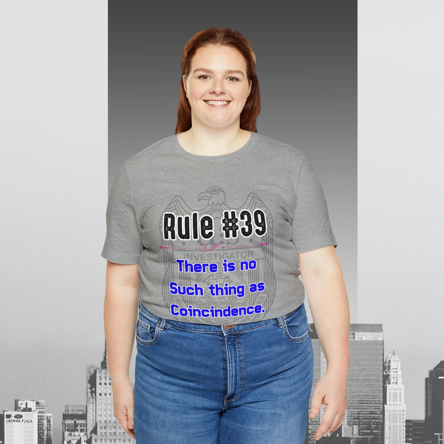 Rules of Gibbs #39 There is no such thing as a Coincidence Unisex Jersey Short Sleeve Tee