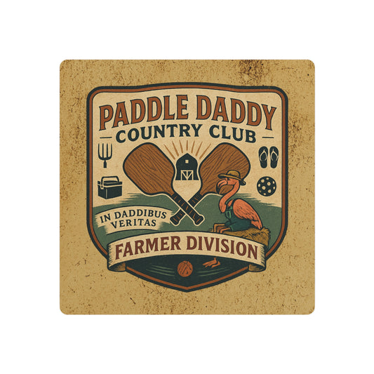 Paddle Daddy Country Club™ Farmer Edition Metal Art Sign