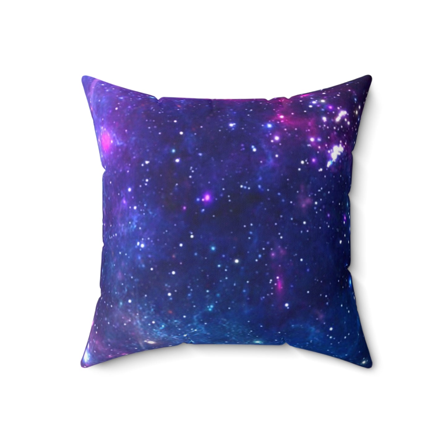 Purple Beyond the Stars Outer Space Out of this World Spun Polyester Square Pillow