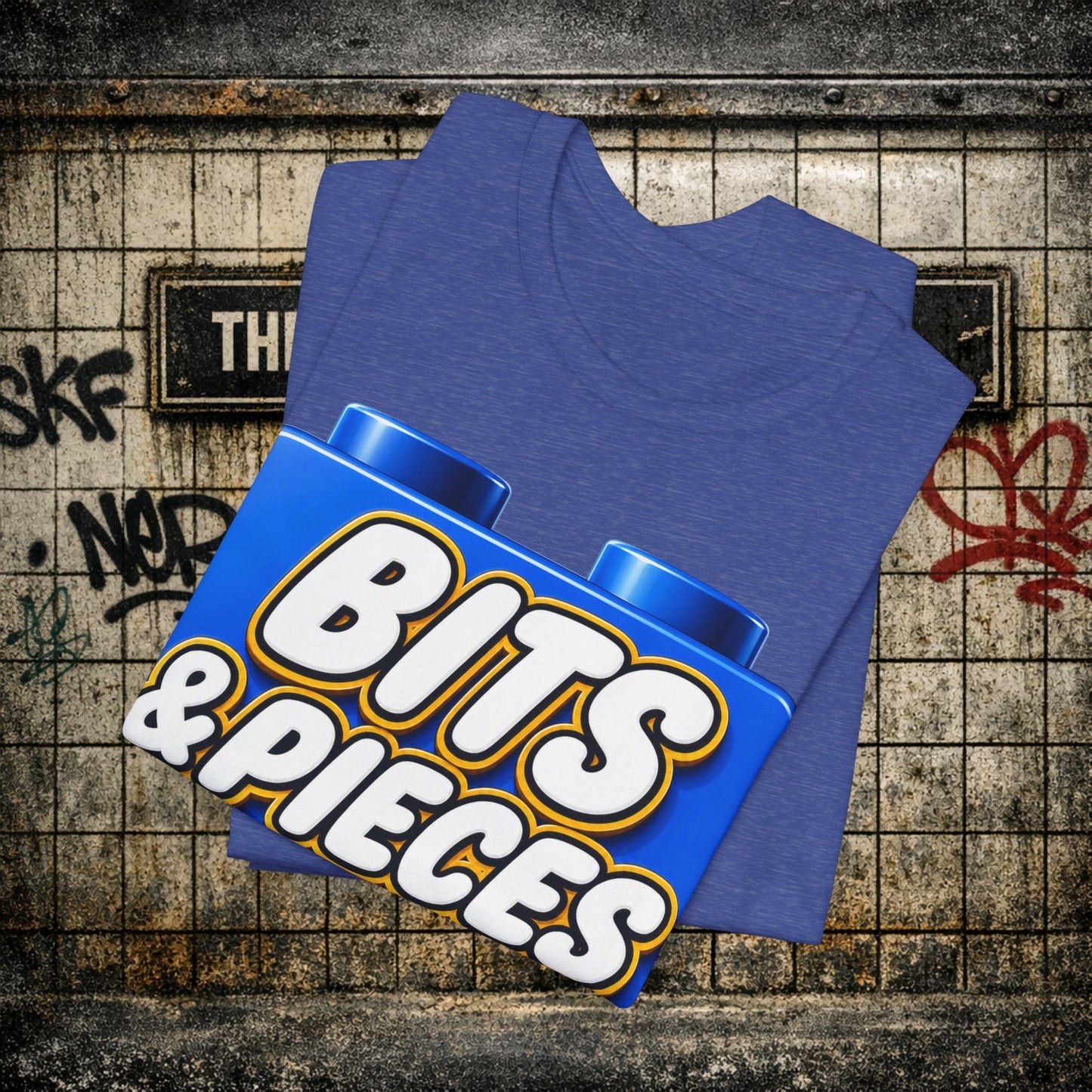 Bits & Pieces Graphic Tee One Size Fits All… Jokes?”