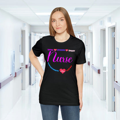 Comfy and Cozy Nurse Bella+Canvas 3001 Jersey T-Shirt: Perfect Gift for Nurses and Nursing Students, Soft Fabric, Various Sizes Available