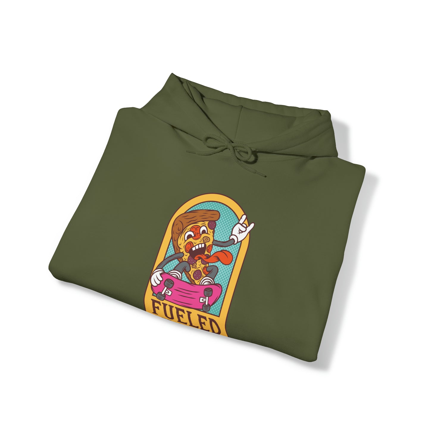 Fueled By Pizza Unisex Heavy Blend™ Hooded Sweatshirt